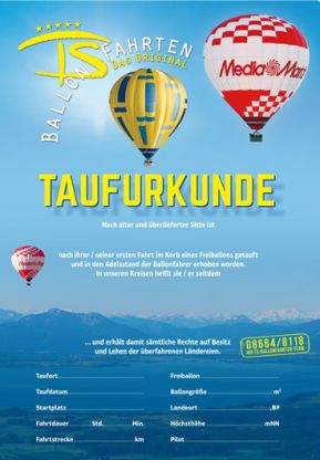 Ballonfahrerurkunde