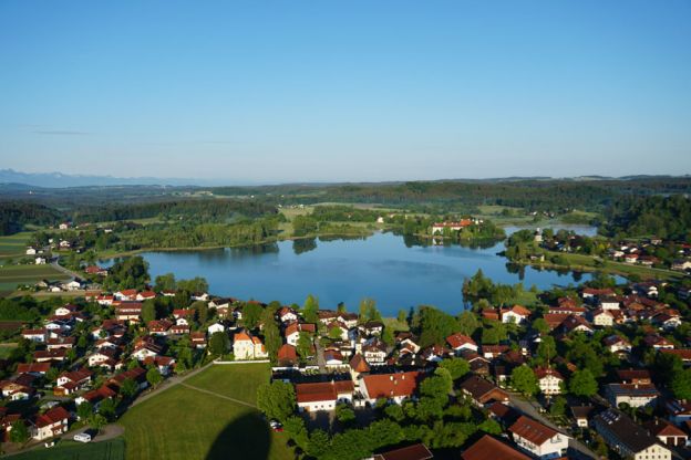 Chiemgau von oben